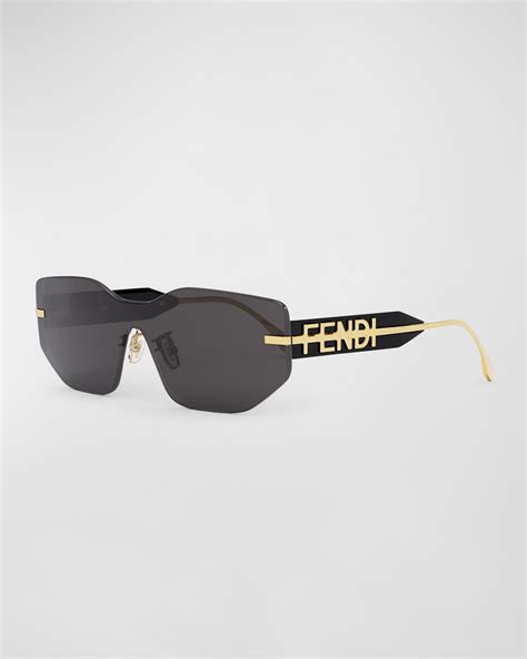 fendi oversized glitter metal sunglasses|fendi unisex sunglasses.